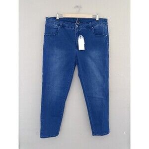 Universal Standard Womens Mid Rise Skinny Jeans Size 18 Medium Wash Plus NWT